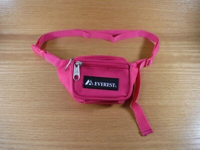 Everest Fanny Pack Mini 2 Bolsos Lona Cintura Ajustável Fanny Pack Rosa - Imagem 1 de 4