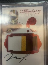 2016 Panini Flawless Patch Auto 07 /10 Matt Jones #PAMJ Patch Auto