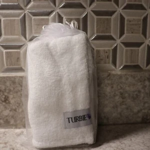 The Original Turbie Twist Super-Absorbent Cotton Hair Towel New - WHITE - Picture 1 of 3