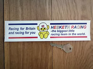 HESKETH Racing for Britain CAR STICKER 8.5" Race F1 70's Formula One James Hunt - Picture 1 of 1