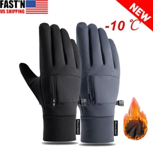 -10°C Waterproof Windproof Touch Screen Warm Winter Gloves for Cold Weather Men - Picture 1 of 12