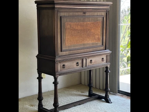 antique writing desk with drawers Cover