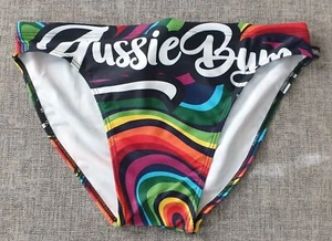 AUSSIEBUM MENS Signature Engineered Unicorn Briefs Trunks Rainbow Pride M L - Picture 1 of 25