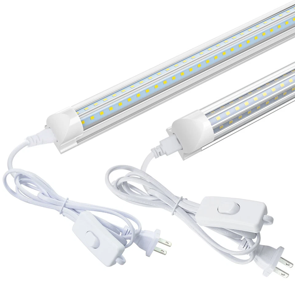 18W 28W T8 2FT Integrated LED Tube Light Bulb 5000K~6500K LED Shop Light Fixture - Image 1 of 4