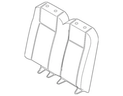 Conjunto de cubierta de asiento trasero original Ford Transit Series 2017-2019 HK4Z-6366601-CQ Foto 1 de 2