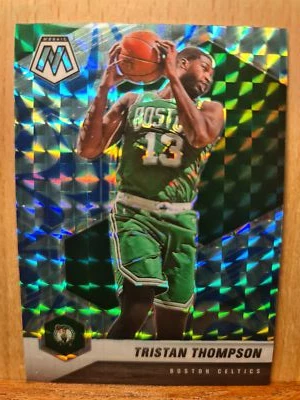 Tristan Thompson #121 2020-21 Mosaic Rookie BLUE REACTIVE PRIZM Celtics A0118A - Image 1 of 2