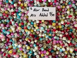~280~💕Piece Painted Glass Beads 7oz+Bulk Mixed Lot #8 Craft Jewelry!!!😀!!! - Picture 1 of 10