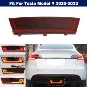 LED Rear Bumper Center Tail Brake Stop Light Lamp For Tesla Model Y 2020-2023 - Picture 1 of 13