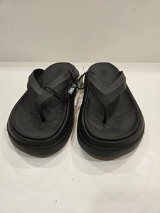Sandali infradito Zara neri con plateau taglia 7,5 - Foto 1 di 5