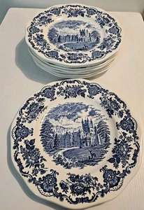 (8) VTG Wedgwood Royal Homes Of Britain Enoch Tunstall 10’’Dinner Plate Balmoral - Picture 1 of 8