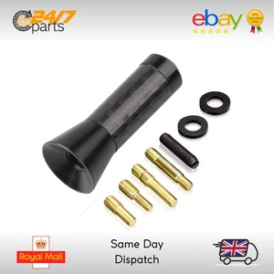 Antena de coche de fibra de carbono Stubby 3,5 cm para Skoda Citigo Fabia Octavia Rapid Yeti - Imagen 1 de 6