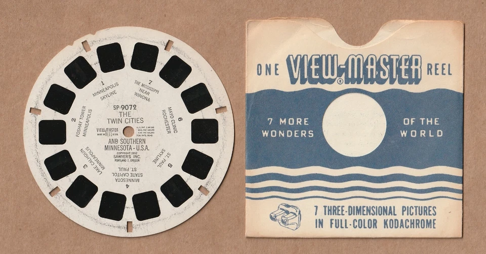 Vintage View-Master reel #SP-9072 The Twin Cities and Southern Minnesota 1952 - Image 1 of 1