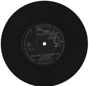 STEVIE WONDER 7" 45 Never Had A Dream Come True 1970 UK Motown Mod FUNK Soul - Picture 1 of 1