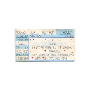 Biglietto Stub Gwar at The Marquee New York, NY 27 giugno 1990 env#2 - Foto 1 di 1