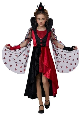 Disfraz Reina de Corazones Oscuros niña niña Foto 1 de 4