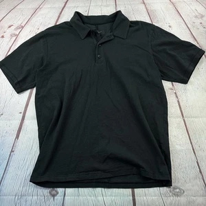 Camisa Polo Rag & Bone Para Hombre M Negra Manga Corta Algodón Logo Preppy Diseñador - Imagen 1 de 9