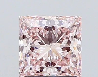 Princess 2.03ct Fancy Light  Pink VS2 CVD Loose Lab Grown Diamond - Image 1 of 3