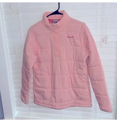 Chaqueta Pullover Avalanche Rosa Damas Acolchada Talla Mediana 1/4 A Presión Usada en Excelente Condición Foto 1 de 4
