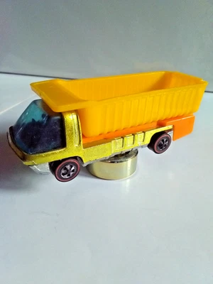 1970 HOT WHEELS REDLINE ТЯЖЕЛЫЙ САМОСВАЛ YELLA/ЛАЙМ? BEATS ME SUPERB-O! - Изображение 1 из 4