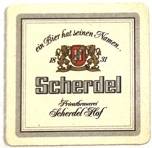 HOF BAYERN SCHERDEL BRAUEREI BIER BIERDECKEL 1960/70er - Picture 1 of 2