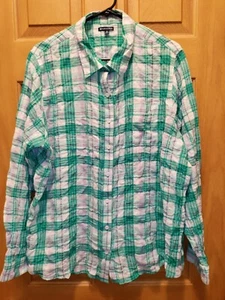 Neu mit Etikett türkis kariert Damen North Crest Knopfleiste Gr. 2XL - Bild 1 von 6