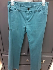 Elie Tahari Teal Blue Tailored Adena Jeans WOMEN'S SIZE 2 - Picture 1 of 5