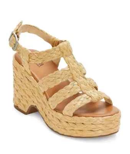 a.n.a - Womens Merlin Wedge Sandals, size: 9.5 , color: Natural - Picture 1 of 4