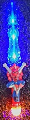 XD Spiderman Sword Weapons Plush Toy LED Lights Sounds Girls Boys Toys - 55cm