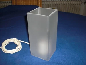 IKEA Grönö B0011 Quader Glas milchig eckig - Lampe Leuchte Tischlampe - cool ! - Bild 1 von 6