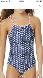  Cali Waves stars and stripes one piece girls size small - Picture 1 of 7