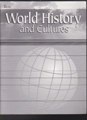 abeka World History & Cultures 10 Quiz Key 2nd Ed. Teacher Key #57282001 VG - Image 1 of 4