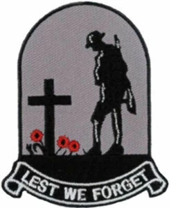 Parche Lest We Forget 6 cm x 7,5 cm (2 1/4" x 3") - Imagen 1 de 1