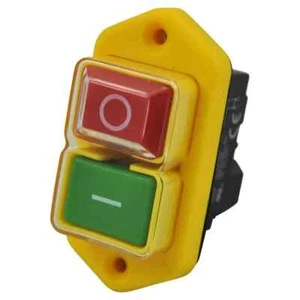 Interruttore a Pulsante verde rosso di comando sicurezza 0/1 240V kjd17B 5 pin, - Foto 1 di 4
