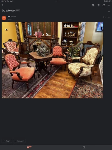 Victorian Renaissance Revival 3-chair set Cover