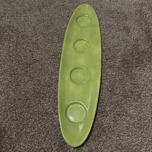 Pottery Barn Bright Green Sausilito Salsa Dip Tray Serving Colorful Serve Dish - Picture 1 of 6