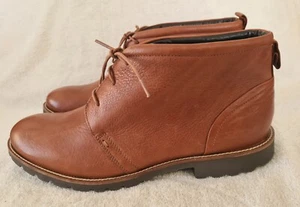 BOTAS HOMBRE ROCKPORT CUERO AUTÉNTICO BOTINES MARRÓN TALLA 44,5 - NUEVAS - Imagen 1 de 11