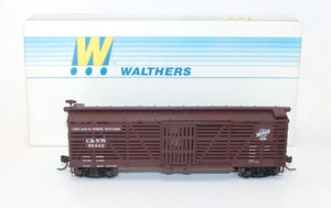 Walthers 932-2808 HO 40' Stock Car wood Ends CNW 88402 Kit Built/ Box KDs MW - Picture 1 of 6