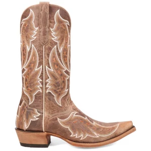 Botas occidentales Dan Post Racer de cuero tostado para hombre - Imagen 1 de 6