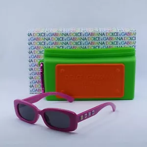 Gafas de sol Dolce & Gabbana Kids DX6006U 309887 Fucsia/gris oscuro 46-16-130 nuevas... - Imagen 1 de 6