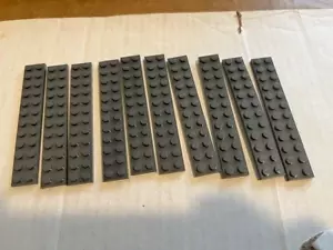 Lego Placa 2x12 Gris Oscuro Nuevo Lote 10 - Imagen 1 de 1