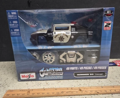 Highway Patrol Hummer car Maisto 1/24 Custom Shop 2008 NIB Police cops - Image 1 of 4