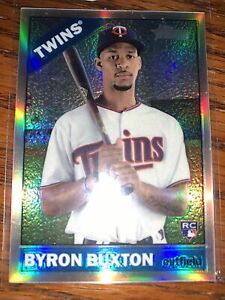 2015 Topps Heritage Chrome Rookie Refractor Byron Buxton 545/566 Minnesota Twins