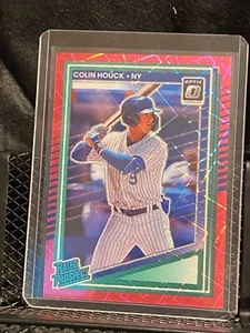 Colin Houck 2025 Donruss Optic Rated Prospect Pink Velocity #62/79 - Mets - Picture 1 of 2