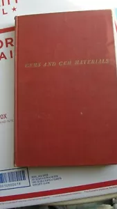 Gems And Gem Materials By Edward Henry Kraus 1947 5th Edition 332 pages - Foto 1 di 5