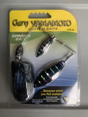 GARY YAMAMOTO CUSTOM BAITS Gary Yamamoto Spinnerbait 1/2 OZ Black Bone