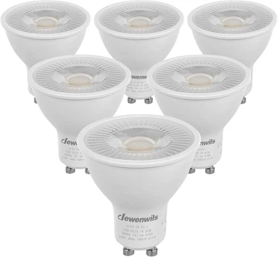 6-Pack GU10 LED Dimmable Bulb, 500LM, 5000K Daylight Track Lighting B - Image 1 of 4