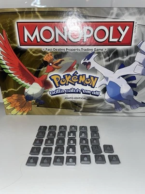 Pokemon Monopoly Johto Edition Board Game  Playing Buildings Replacement Pieces - Image 1 of 3