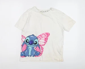 Camiseta Disney Niñas Stitch, Blanca, 11-12 Años, Estampado Gráfico - Imagen 1 de 12