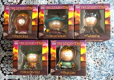 Kidrobot South Park La Vara de la Verdad Juego de 5 Paladín Guerrero Alto Judío Elfo LL Foto 1 de 4