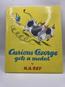 Curious George Gets a Medal by H. A. Rey & Margret Rey  1985 Hardback - Bild 1 von 4